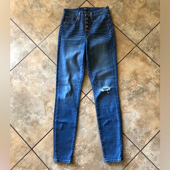 J Crew 10” High-Rise Toothpick Jeans | 27 Tall - Picture 1 of 8